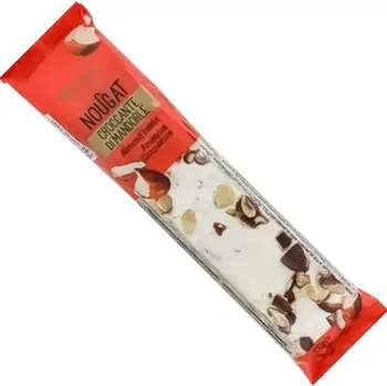 Bonbon Italský nugát VERGANI TORRONE 100 g MANDLOVÝ CROCANT (Vergani / měkká nugátová tyčinka / torrone classico)