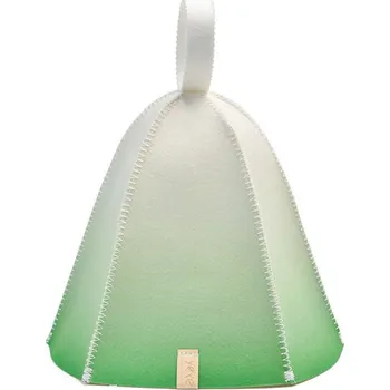 Čepice Čepice do sauny z vlny Gradient Zelená YEYE Made in Nature