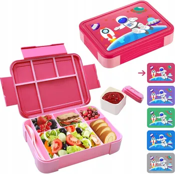 Svačinový box WAZIWE Dětský box na svačinu s přihrádkami do školy a školky