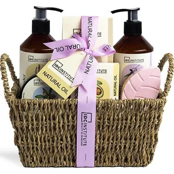Kosmetická sada IDC KOŠÍK DÁRKOVÁ SADA SVÁTEK MATEK KOSMETIKA NA TĚLO DO KOUPELÍ PŘÍRODNÍ OLEJE