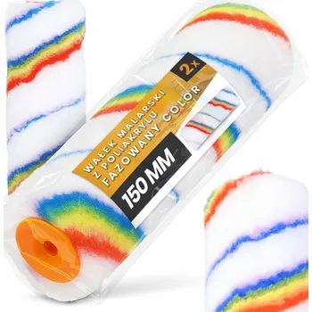 2x Váleček malířský 15 cm Zkosený na malování stěn, barev, laků, akrylátů SH-T