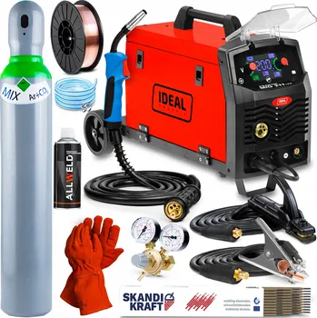 Svářečka Svářečka MIGOMAT IDEAL PRAKTIK MIG 211 SYNERGIE LED MMA TIG 200A 230V FLUX