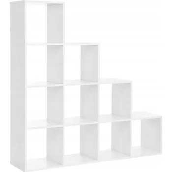 Knihovna Regál Oskar 129,5 cm x 129,5 cm x 29 cm bílý