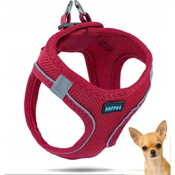 Postroj pro psa Postroj pro psa Air Comfort XXXS červený PRODYŠNÝ REFLEXNÍ