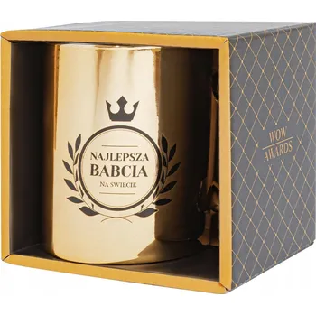 ZLATÝ HRNEK S GRAVÍROVÁNÍM DÁREK PRO BABIČKU DÁREK KE DNI BABIČKY