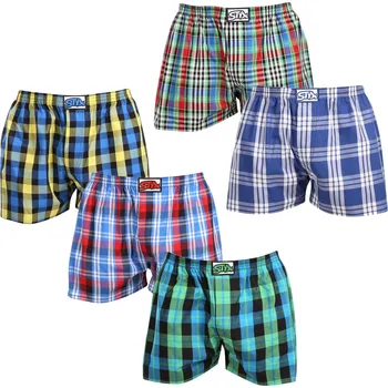 5PACK pánské trenky Styx klasická guma vícebarevné (5A103640) M Možnost vrácení zboží ZDARMA do 120 dnů!
