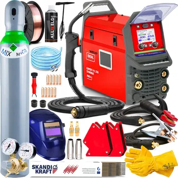 Svářečka Svářečka IDEAL EXPERT MIG 210 PRO4 LCD SYNERGIE MMA TIG 200A 230V Hliník