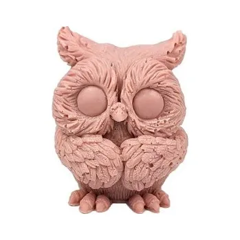 Forma na odlévání Silikonová forma na mýdlo a svíčku 3D sovička VII.