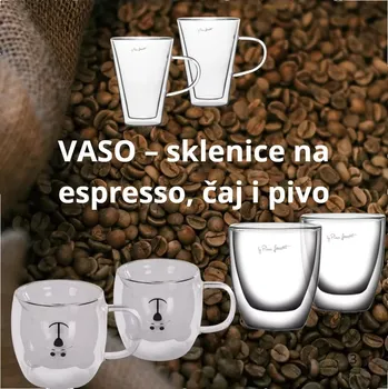 Sklenice Sada VASO – sklenice na espresso, čaj i pivo