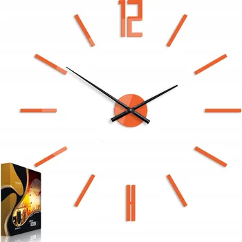 Hodiny Nástěnné hodiny v moderním stylu akrylové Carlo Orange Kulatý Quartzové