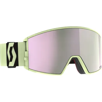 Sjezdové lyžování SCOTT Lyžařské brýle REACT AMP pro 2024/2025 Žlutá amp pro lavender chrome Unisex, Pánské