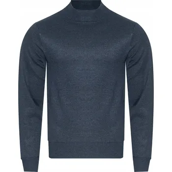 Pánský svetr Pánský svetr s rolákem - N616 GRANATOWY MELANŻ klasický elegantní dárek