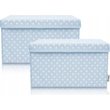 Úložný box LIFENEY Sada 2 Úložných Boxů na Hračky pro Děti, Modré