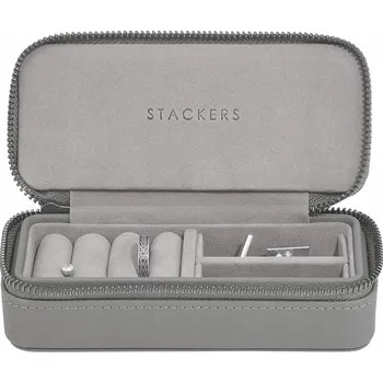 Šperkovnice STACKERS Šedá Střední Cestovní Šperkovnice na Šperky