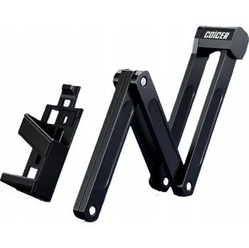 Zámek na kolo SKLÁDACÍ ZÁMEK NA KOLO 85CM + 3 KLÍČE, ČERNÝ - PRO KOLA, KOLOBĚŽKY