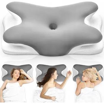 Polštář Ortopedický Polštář pro spaní NA ZÁDECH, BŘICHU, NA BOKU - paměťová pěna