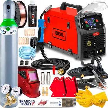 Svářečka Svářečka MIGOMAT IDEAL PRAKTIK MIG 211 SYNERGIE LED MMA TIG 200A 230V FLUX