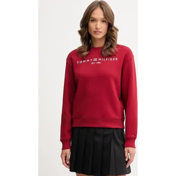 Dámská mikina Mikina Tommy Hilfiger WW0WW39791 burgundské 83X, vel. XS