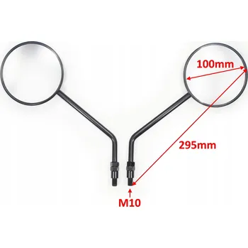 Zrcátko pro motocykl MOTOCYKLOVÁ ZPĚTNÁ ZRCÁTKA RETRO OLD M10 E9 OX