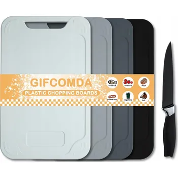 Kuchyňské prkénko GIFCOMDA Sada Prkének na Krájení s Nožem - Antibakteriální
