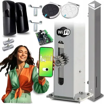 POHON V SLOUPEK pro posuvné brány do 180 kg, neviditelný, 700 kg, LAMPA WIFI