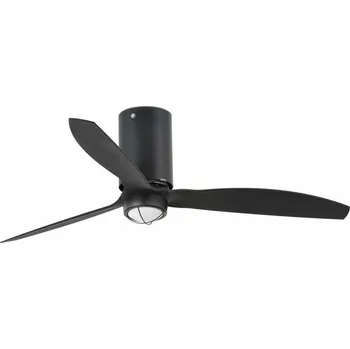 Svítidlo FARO MINI TUBE FAN M LED, černá, stropní ventilátor s DC motorem