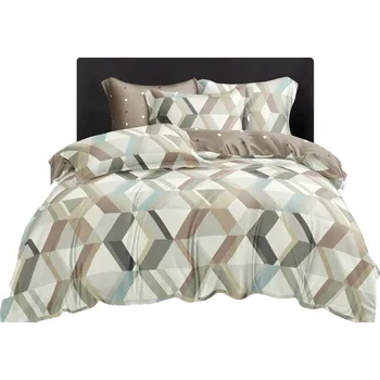 Povlečení SADA POVLEČENÍ 200x220 BAVLNĚNÝ SATÉN POVLEČENÍ NA POLŠTÁŘE 70x80