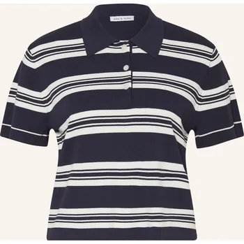 Dámská košile Mrs & Hugs Dámské Pletené Polo Tričko, tmavě modrá / bílá, 36