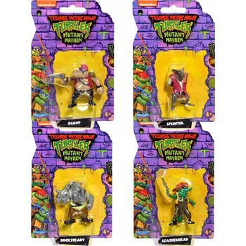 Figurka ŽELVY NINJA SADA FIGUREK BEBOP ROCKSTEADY LEATHERHEAD SPLINTER