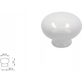 Nábytková úchytka SIRO SP6-38 porcelán