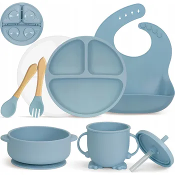 Sada nádobí MOJINL Silikonová Sada Nádobí pro Děti 7 Dílů Bez BPA