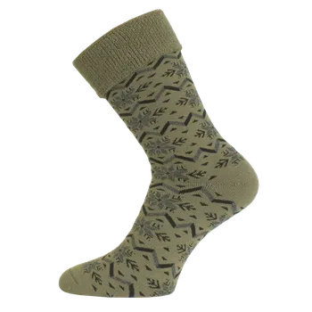 Pánské oblečení HMN vlněná ponožka - Zelená 608 / (46-49) XL / Zelená