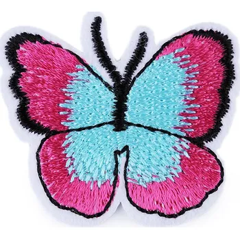 Nažehlovačka motýl pink 10 ks