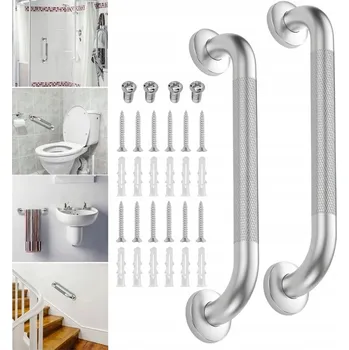 Madlo do koupelny MADLO DRŽÁK DO KOUPELNY ROVNÉ K VANĚ KE DVEŘÍM DO SPRCHY NEREZOVÁ OCEL