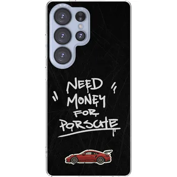 Pouzdro na mobilní telefon Picasee silikonový průhledný obal pro Samsung Galaxy S25 Ultra 5G - Dark Racer