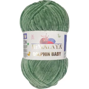 Příze Dolphin Baby, 80388, tmavě mentolová zelená