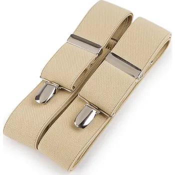 Kšandy Šle šíře 3,5 cm délka 125 cm, střední, 56 béžová světlá