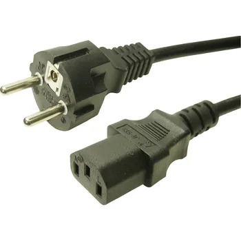 Síťový kabel Cliff FCR72035 napájecí síťový kabel černá 1 m