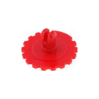 Knoflík Knoflík nastavovací kolečko červená Ø16mm Určení PT15N