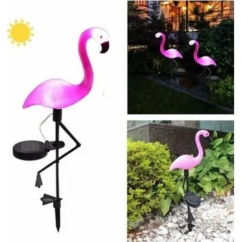 Venkovní osvětlení Gurgen Zahradní solární lampa Plameňák 1 ks