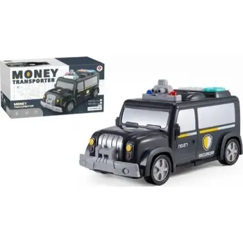 Pokladnička Money Transporter Dětská auto kasička na ukládání peněz pomocí hesla a otisku prstu