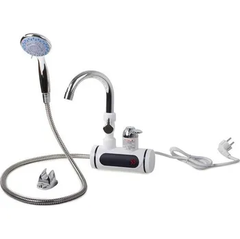 Průtokový ohřívač Grugen 7115 LCD průtoková baterie s elektrickým ohřevem vody a sprchou 3kW