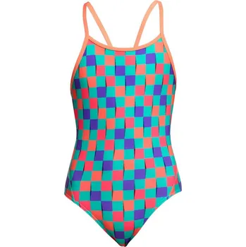 Dívčí plavky Funkita Flip Flop Diamond Back One Piece Girls 164cm
