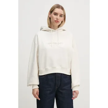 Pánská mikina Bavlněná mikina Calvin Klein Jeans J20J224170 béžová 01X, vel. L