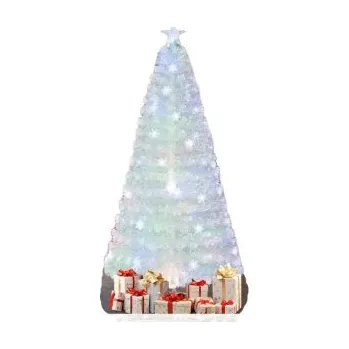 Vánoční stromek COSTWAY CM24744DE-21 210 cm bílá