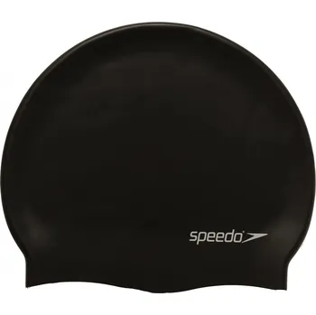 Vodní sport Plavecká čepička Speedo Plain Flat Silicon Cap Černá
