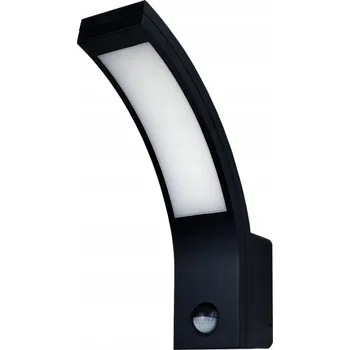 Nástěnné svítidlo LED nástěnné svítidlo nástěnný s PIR čidlem pohybu 10W 4000K černé