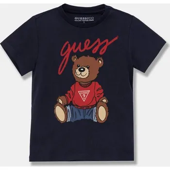 Chlapecké tričko Dětské bavlněné tričko Guess H4BT01.I3Z14.9BYH námořnická modř 59X, vel. 77-88