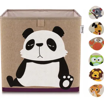 úložný prostor na hračky LIFENEY Krabička na hračky Panda do regálu pro děti
