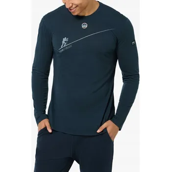 Pánské tričko Tričko s dlouhým rukávem Super.natural HZSG Haute Route LS - blueberry L